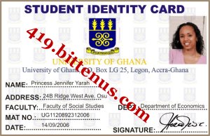 My SchoolIdentity Card